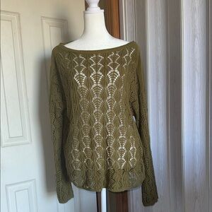 Army Green Knit Sweater